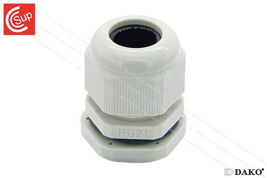 DAKO P-PG21 NYLONCABLE GLAND (GREY) SPIRAL PG