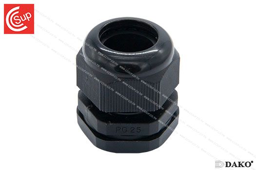 DAKO P-PG25 NYLONCABLE GLAND (BLACK) SPIRAL PG