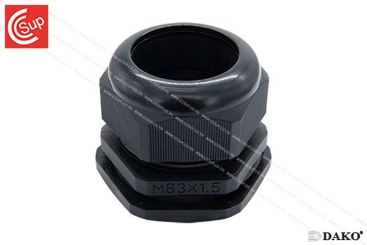 DAKO P-M63 NYLONCABLE GLAND (BLACK) SPIRAL METRIC (M)