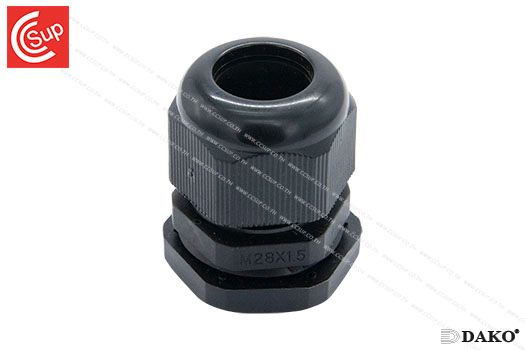 DAKO P-M28 NYLONCABLE GLAND (BLACK) SPIRAL METRIC (M)