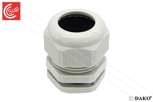 DAKO P-M40 NYLONCABLE GLAND (GREY) SPIRAL METRIC (M)