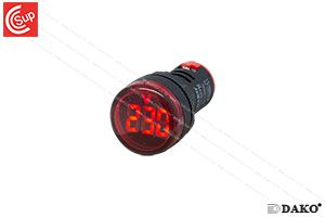 DAKO AD22-22VM-R VOLTAGE INDICATOR (RED) 22 mm.