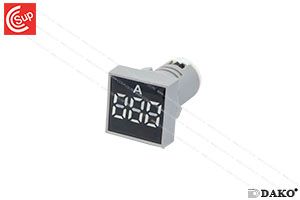 DAKO AD22-22AMS-W AMP INDICATOR (WHITE) 22 mm.