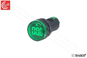 DAKO AD22-22AM-G AMP INDICATOR (GREEN) 22 mm.