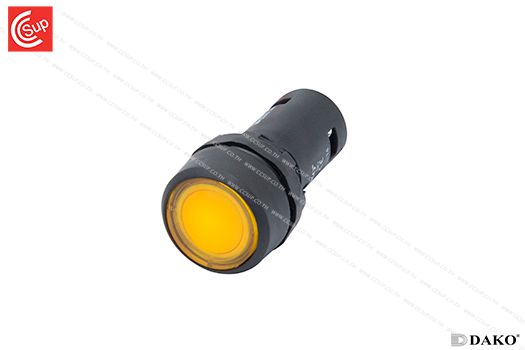 DAKO SB7-CW3Y65-12 ILLUMINATED FLUSHED MOMENTARY 12V (YELLOW)