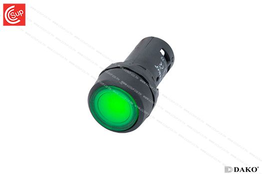 DAKO SB7-CWL3G65-12 ILLUMINATED FLUSHED MOMENTARY 12V (GREEN)