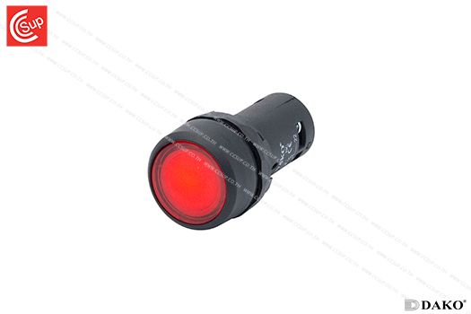 DAKO SB7-CWL3R65-110 ILLUMINATED FLUSHED MOMENTARY 110V (RED)