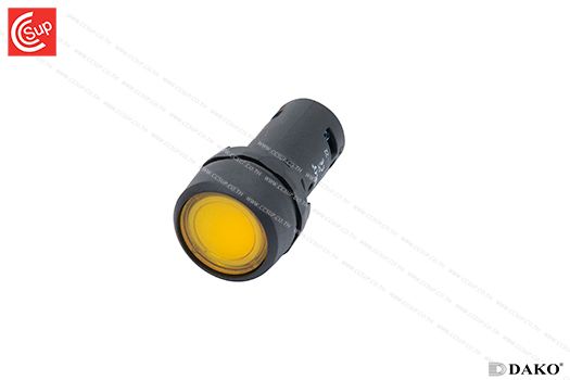 DAKO SB7-CWL3Y65-12 ILLUMINATED FLUSHED MOMENTARY 12V (YELLOW)