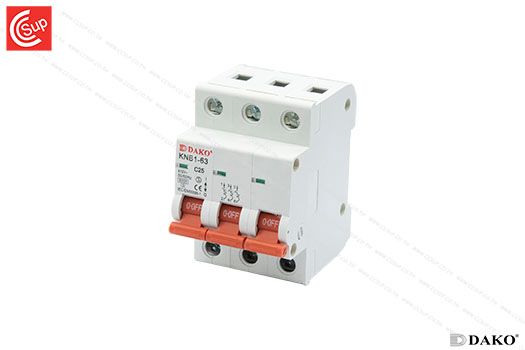 DAKO KNB1-63 3P 25A  Miniature Ciruit Breaker (MCB)