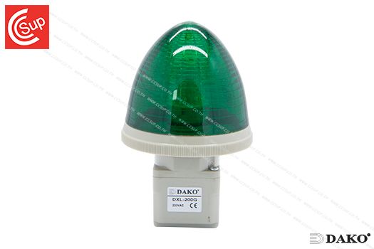 DAKO DXL-200G DOME SHAPE PILOT LAMPS 80 mm. LED 220V (Green)
