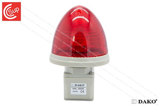 DAKO DXL-200R DOME SHAPE PILOT LAMPS 80 mm. LED 220V (Red)