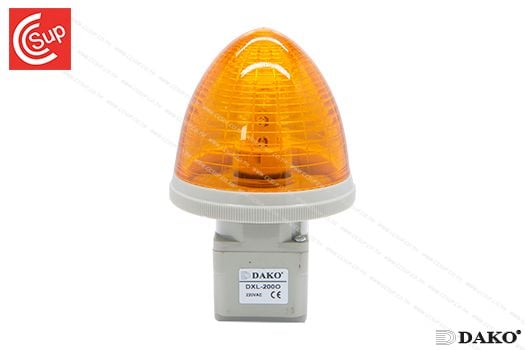 DAKO DXL-200O DOME SHAPE PILOT LAMPS 80 mm. LED 220V (Orange)