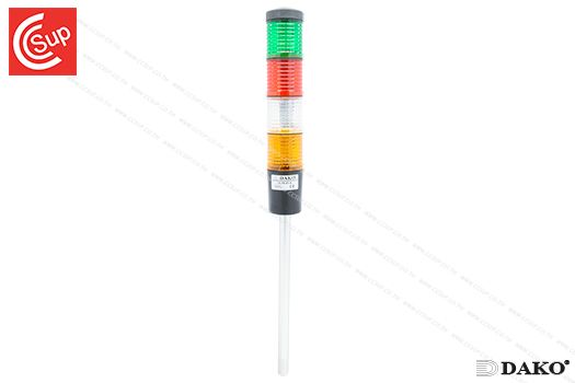 DAKO DLT5-4T-A LED WARNING LIGHT 4 Layer GREEN-RED-WHITE-YELLOW (no sound)