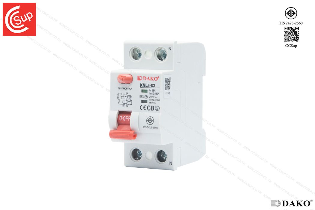DAKO KNL5-63 1P+N 63A Residual current circuit breaker (RCCB)